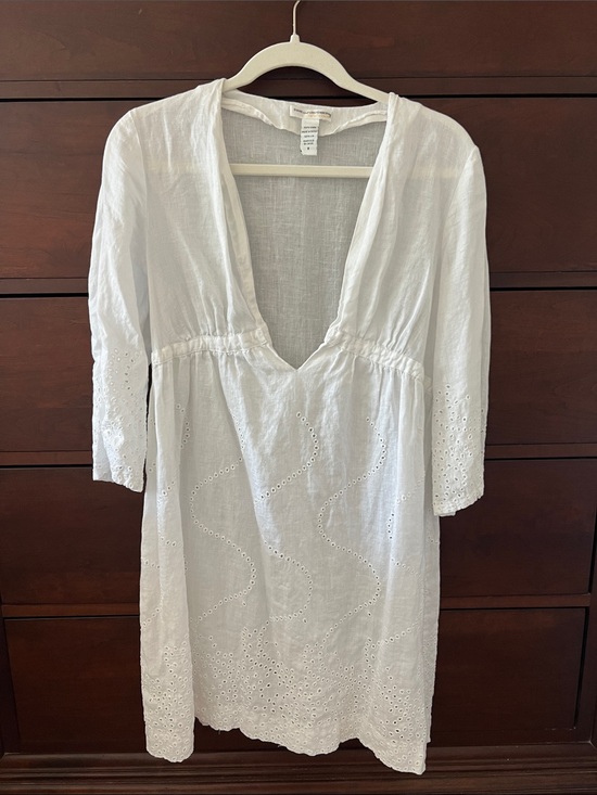 Diane Von Furstenberg Dresses & Skirts - Diane von Furstenberg Soleil Swim White Linen Cover Up Dress
